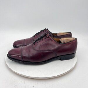 Allen Edmonds Park Avenue Men Size 9.5B Brown Leather Cap Toe Oxford Dress Shoes